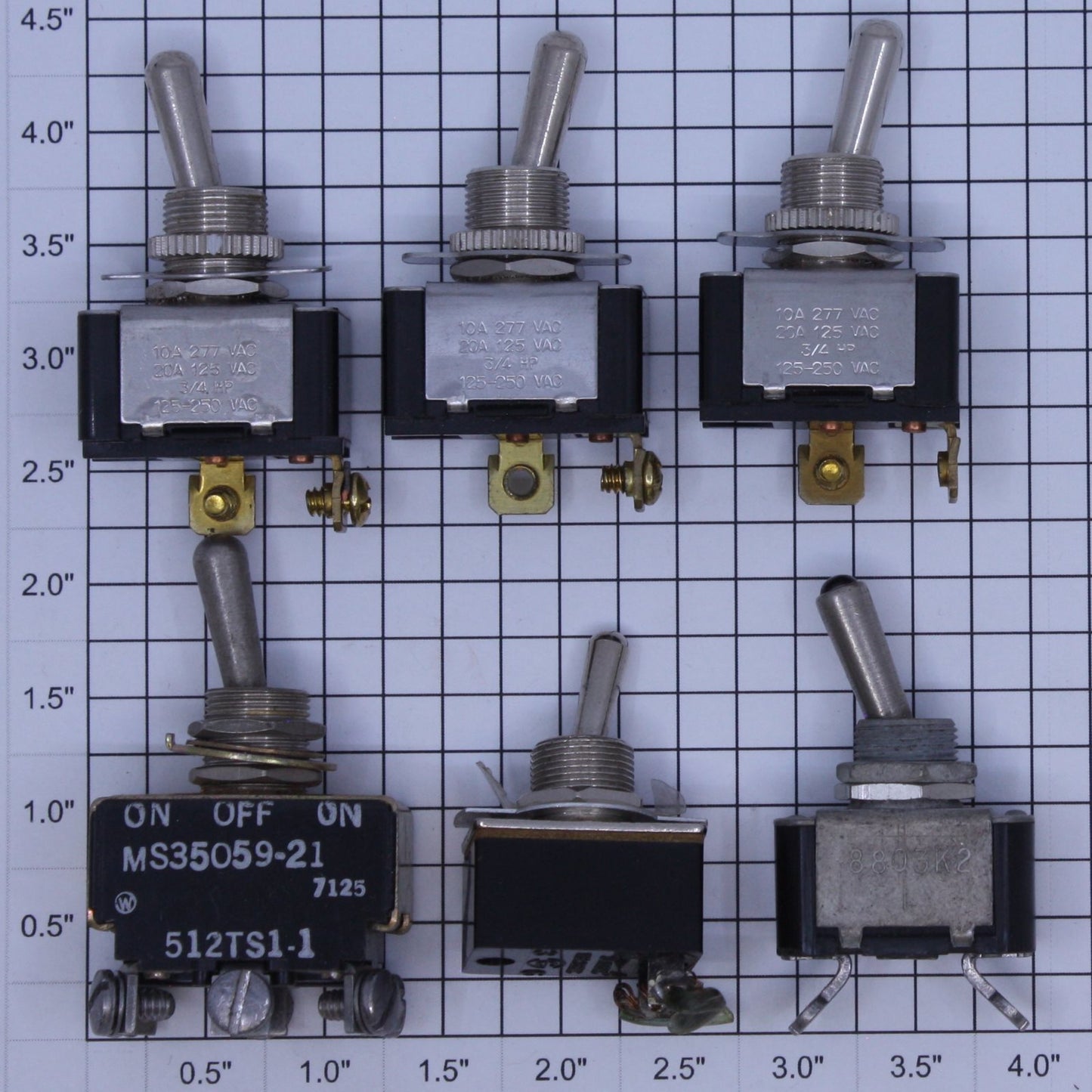 Acme 121558 Various Toggle Switch Assortment (Bag of 6)