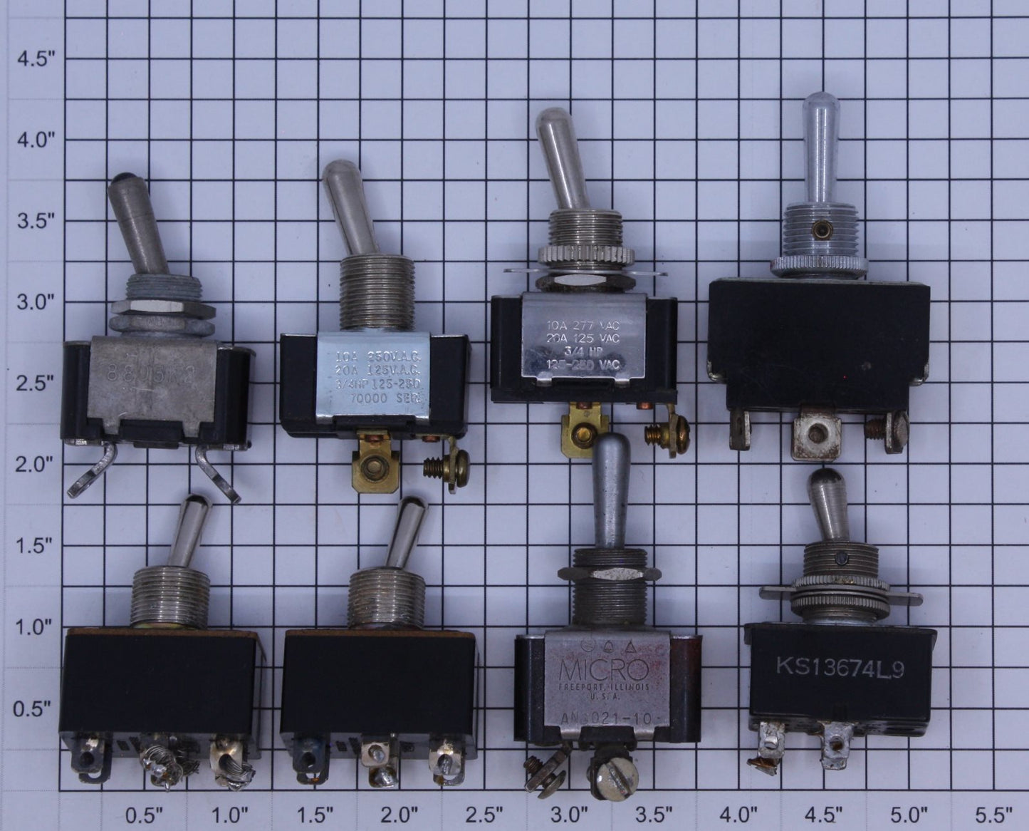 Acme 122758 Various Toggle Switch Assortment (Bag of 8)