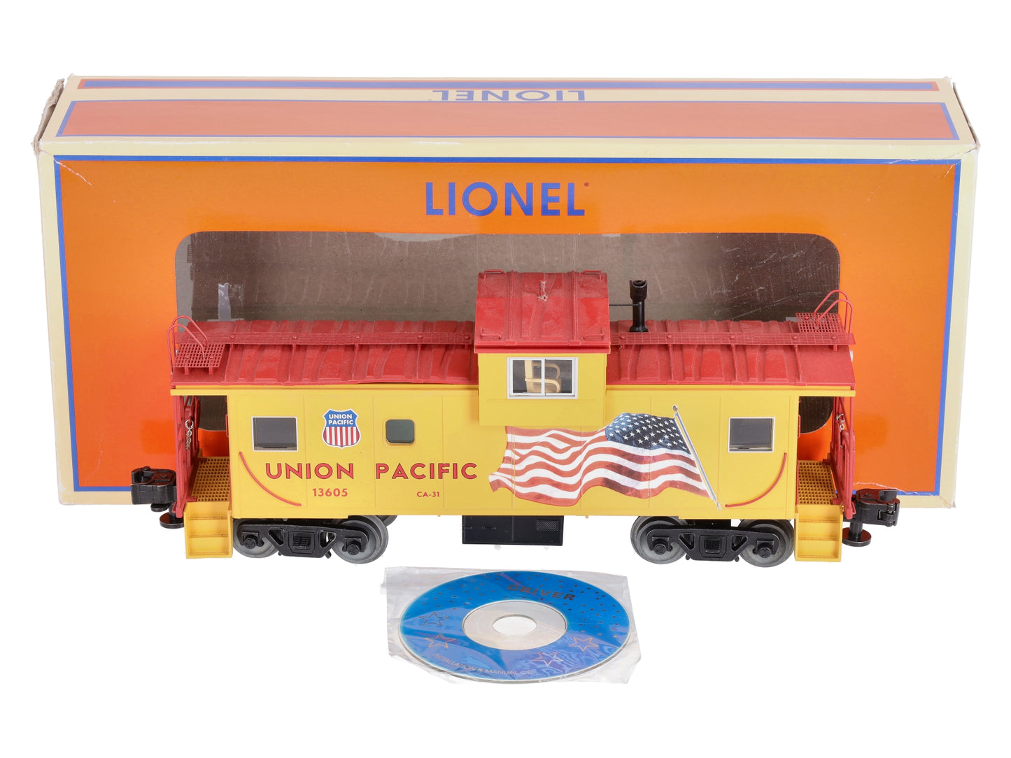 Lionel 6-85076 O Union Pacific Wide Vision Caboose wth Camera #13605
