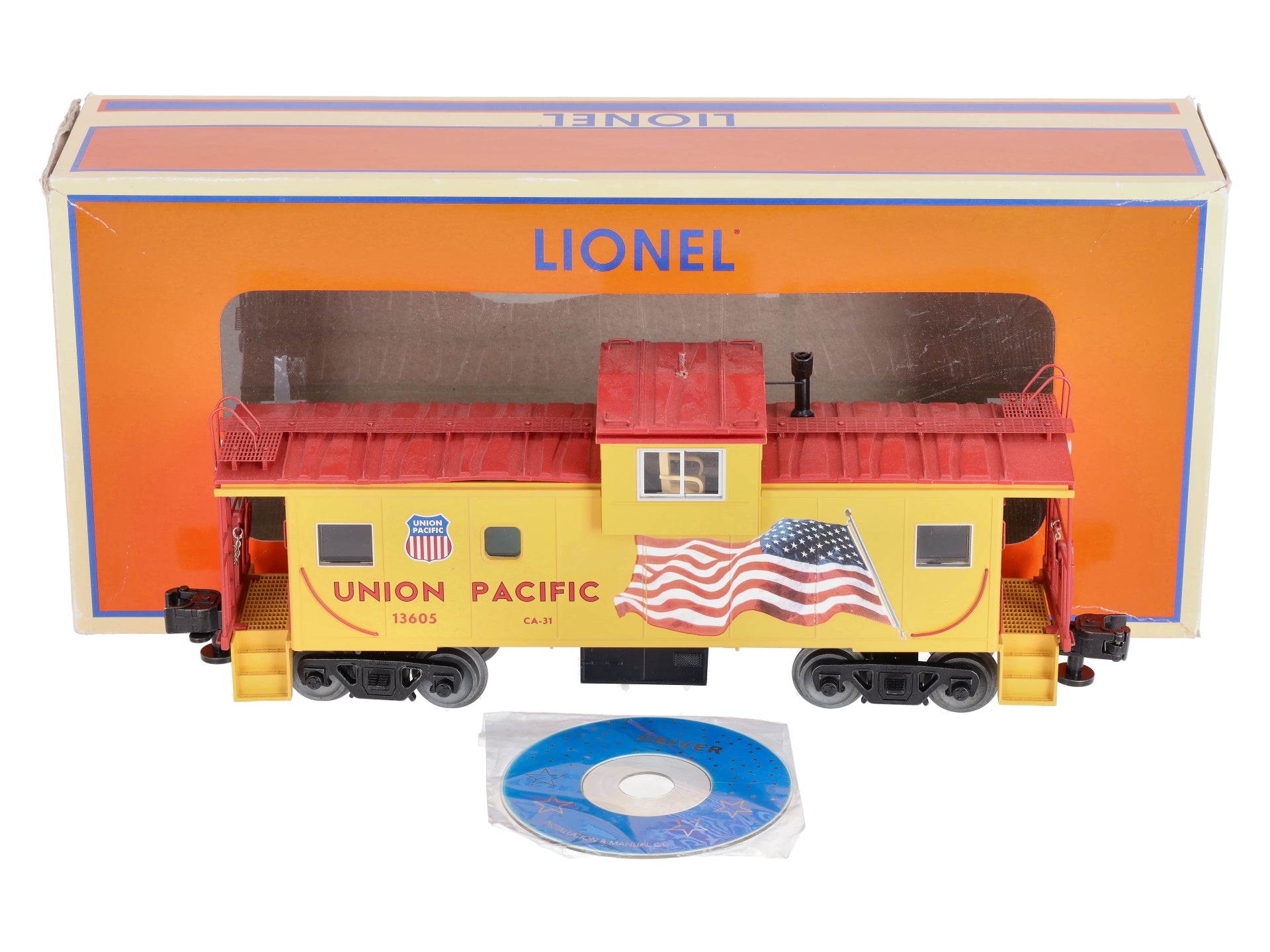 Lionel 6-85076 O Union Pacific Wide Vision Caboose wth Camera #13605