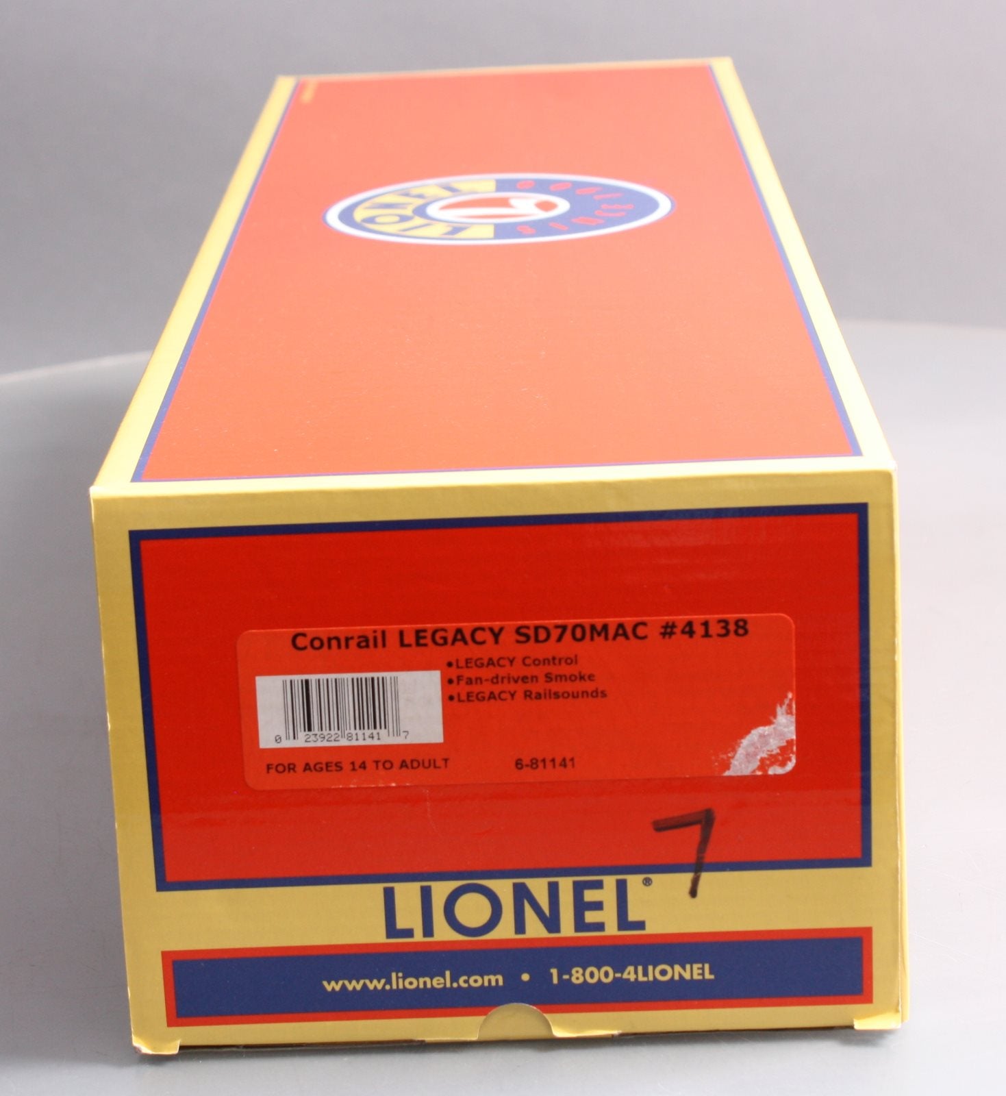 Lionel 6-81141 O Conrail Legacy SD70 MAC Diesel Locomotive #4138