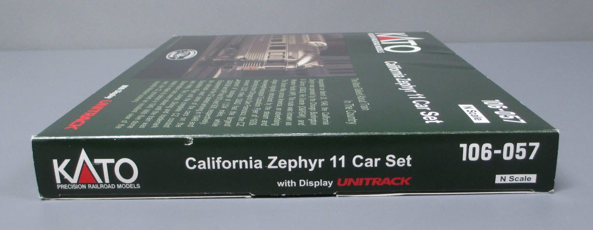 Kato 106-057 N Scale California Zephyr 11 Car Passenger Set
