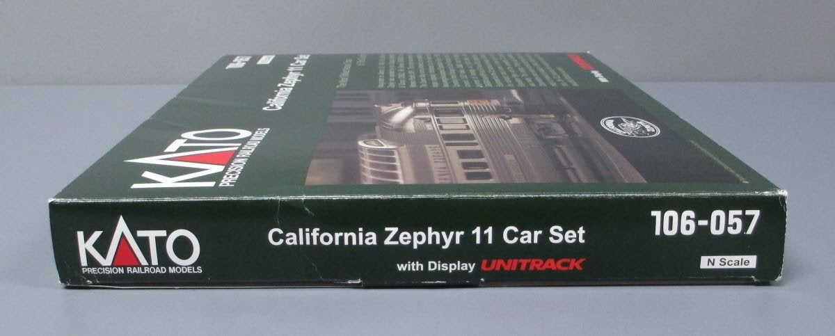 Kato 106-057 N Scale California Zephyr 11 Car Passenger Set – Trainz