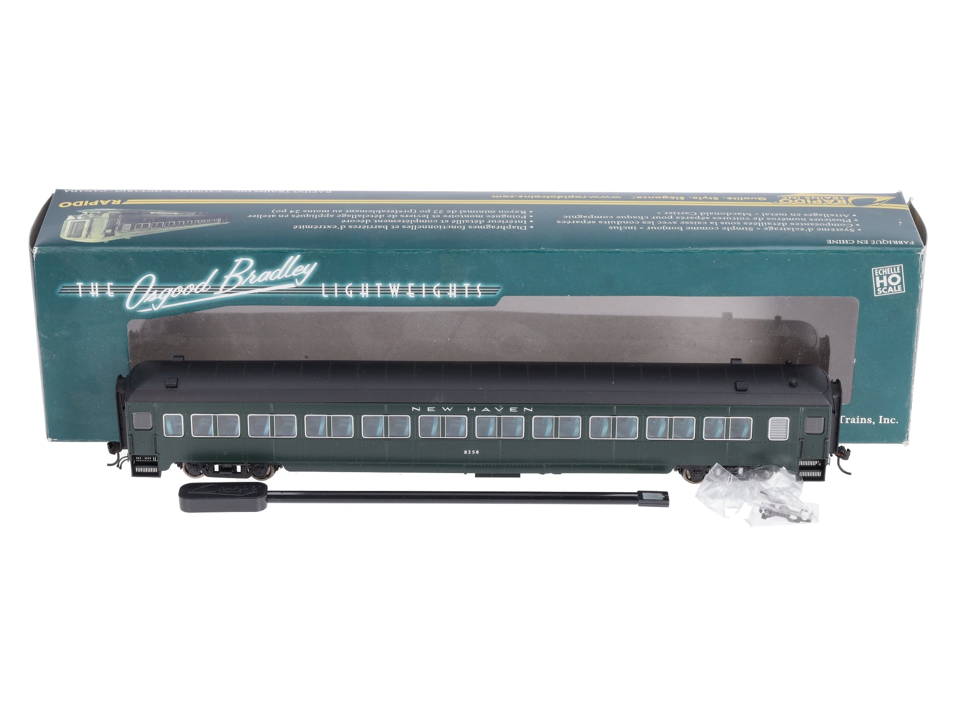Rapido Trains 109012 HO New Haven 10-Window Coach Phase II #8258