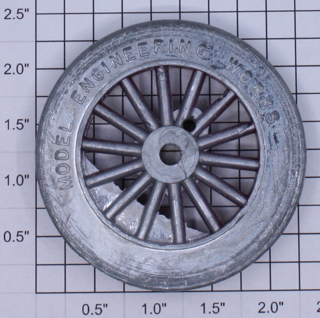 American Flyer Ives 4694-1 Red Spoked 2-3/8" Std. Gauge Steam Loco Plain Wheel