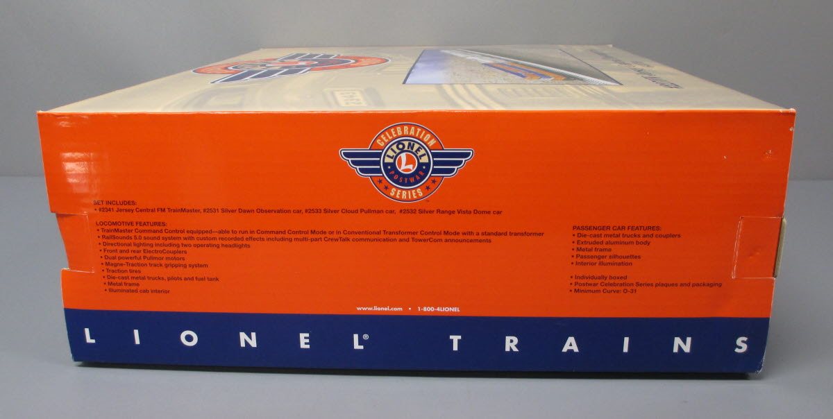 Lionel 6-31758 PWC Jersy Central O Gauge Diesel Passenger Train Set #2270W