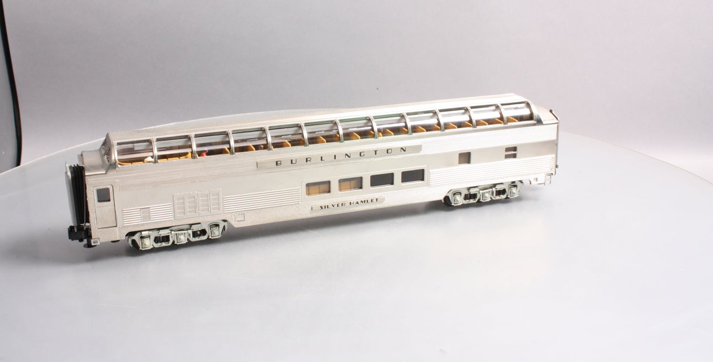MTH 20-67133 Burlington 70’ Full Length Vista Dome Car (Ribbed)