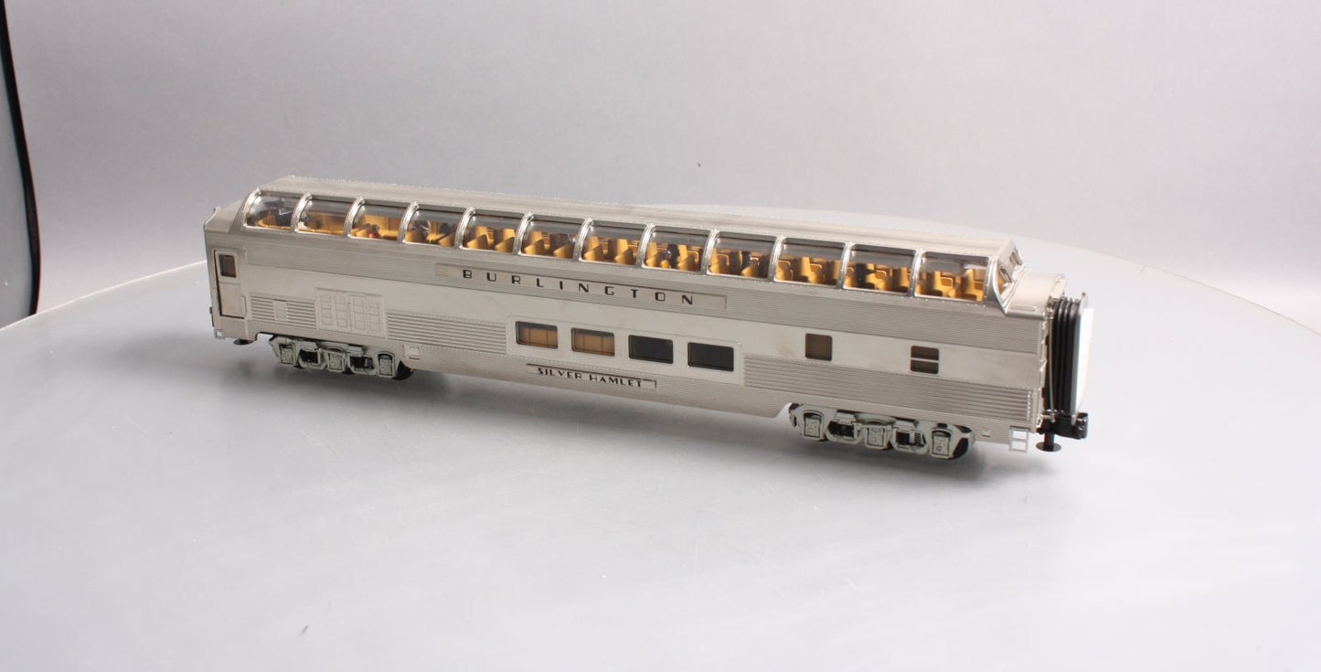MTH 20-67133 Burlington 70’ Full Length Vista Dome Car (Ribbed)