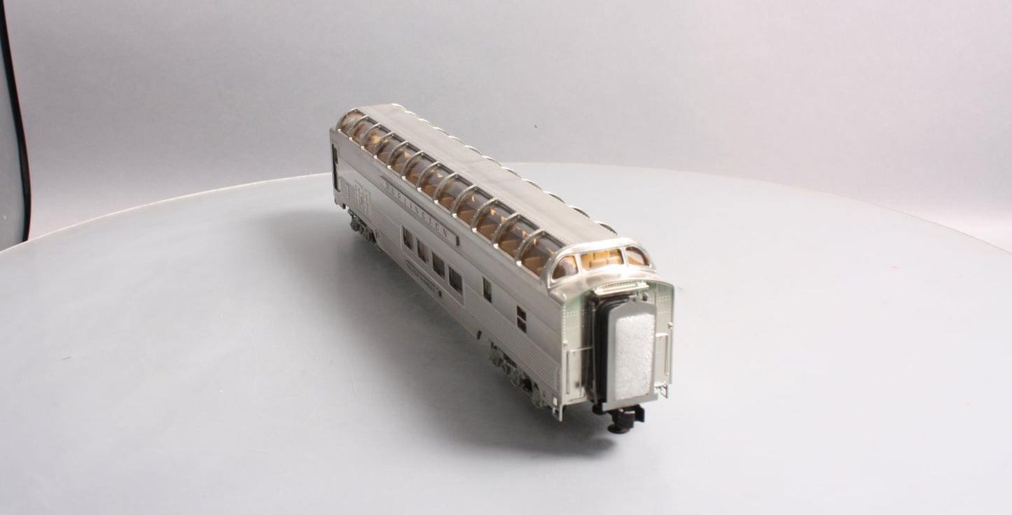 MTH 20-67133 Burlington 70’ Full Length Vista Dome Car (Ribbed)