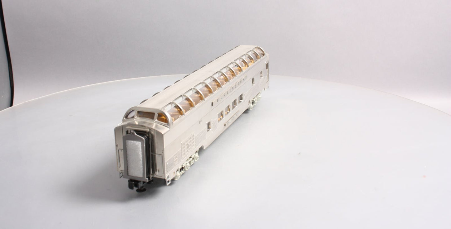 MTH 20-67133 Burlington 70’ Full Length Vista Dome Car (Ribbed)