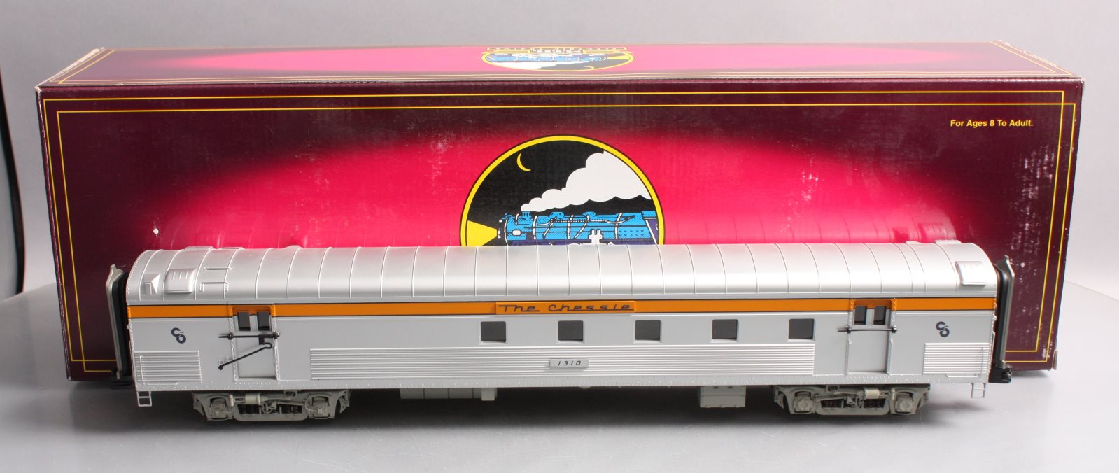 MTH 20-68125 O Gauge Chesapeake & Ohio 70’ ABS RPO Passenger Car (Ribbed)