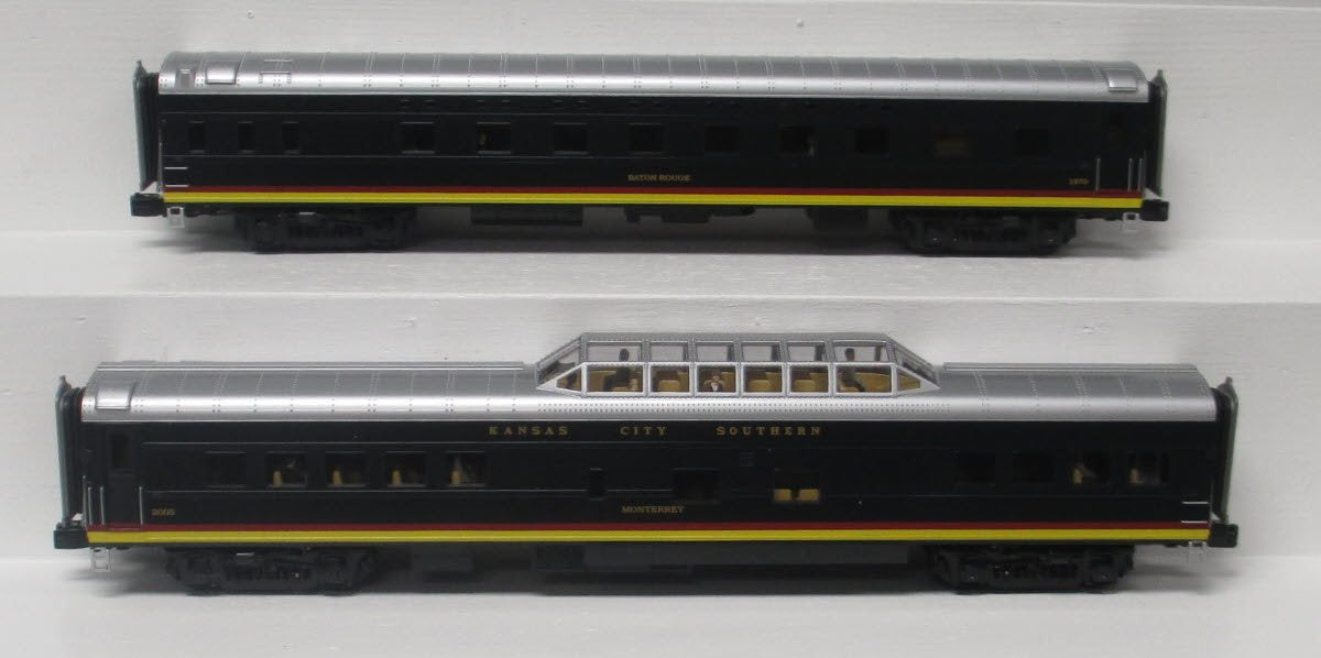 MTH 20-80008F O KCS 70' Streamlined Sleeper/Vista Dome Passenger Set (Set of 2)