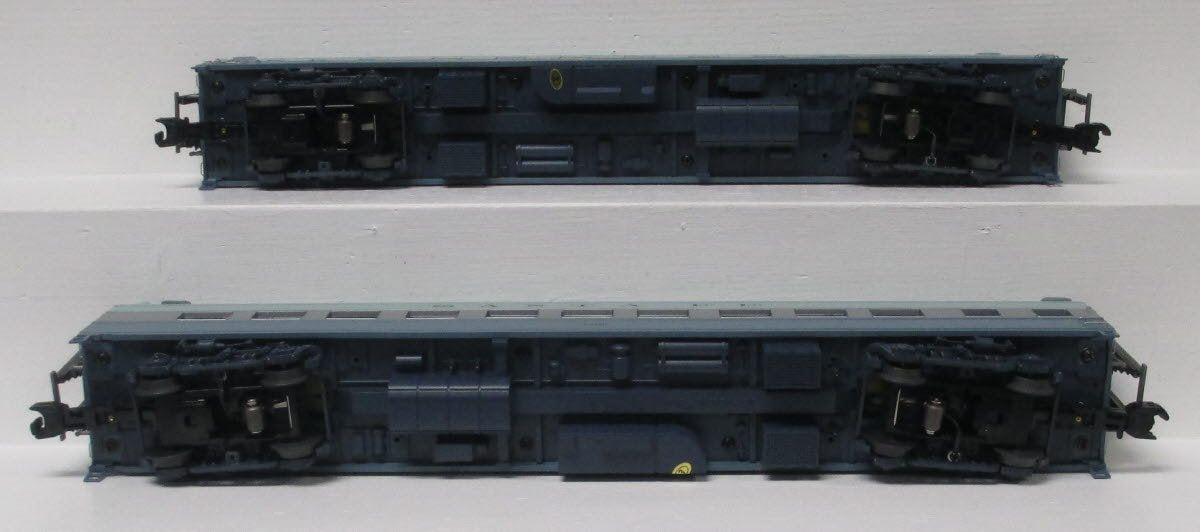 MTH 20-66170 O Santa Fe Blue Goose 70' ABS Streamlined Sleeper/Diner 2-Car Set