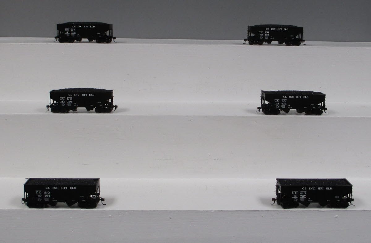MTH 80-90004 HO Clinchfield USRA 55-Ton Steel Twin Hopper Car Set (Set of 6)