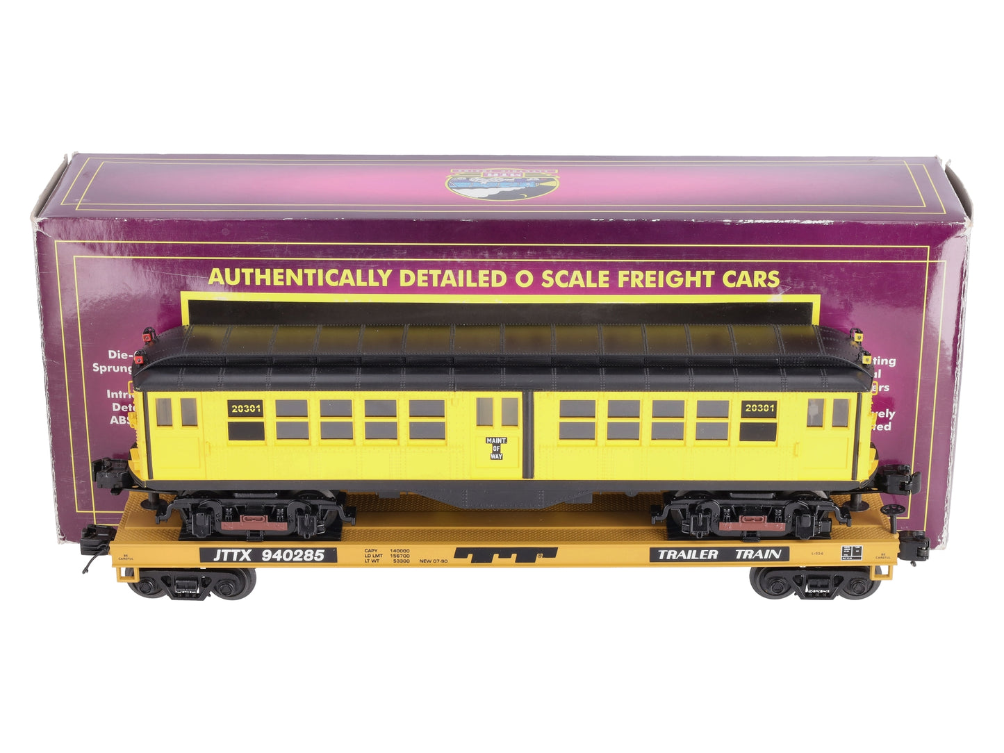 MTH 20-98590 TTX Flat Car w/LoV Subway Car