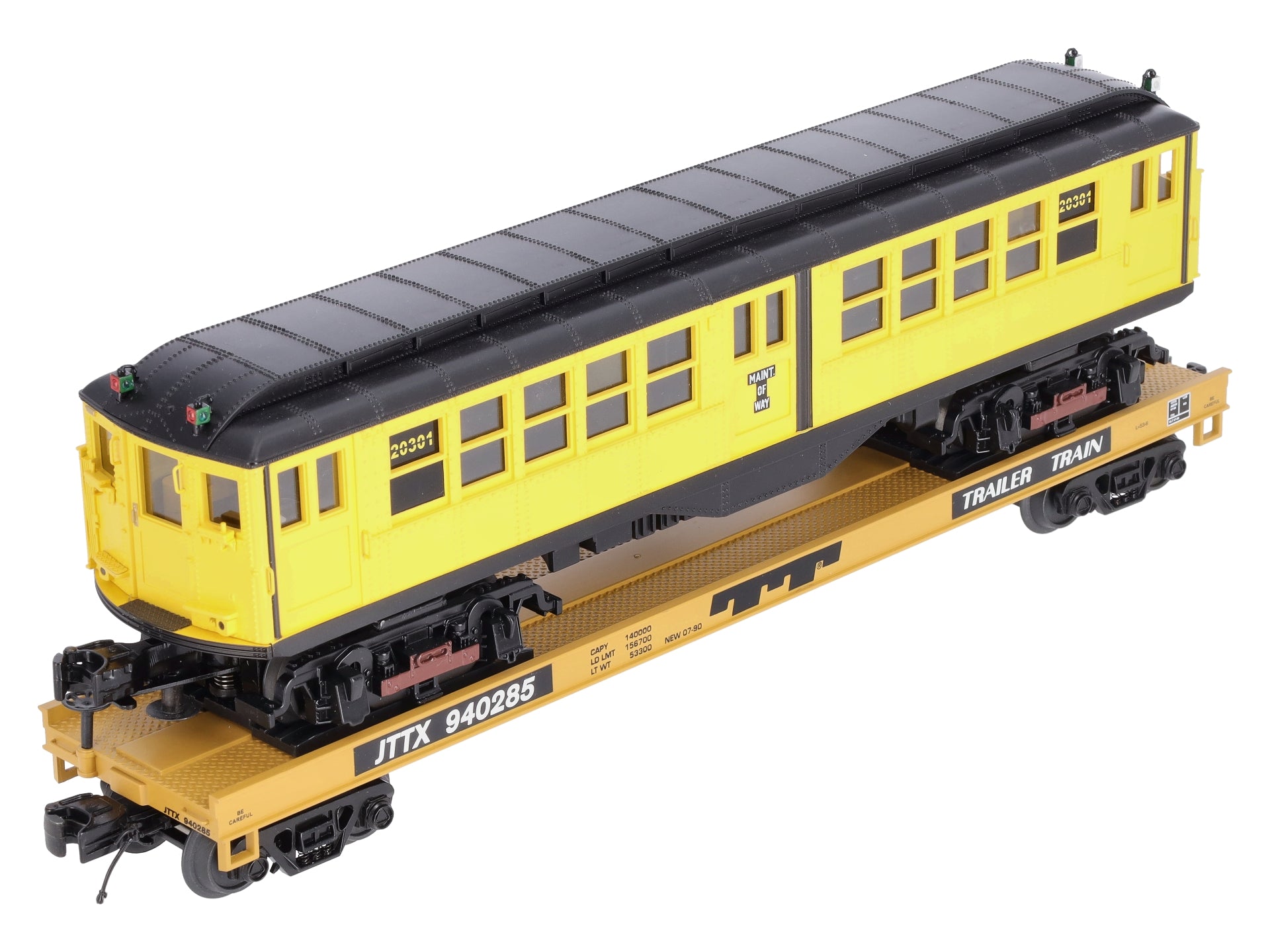 MTH 20-98590 TTX Flat Car w/LoV Subway Car