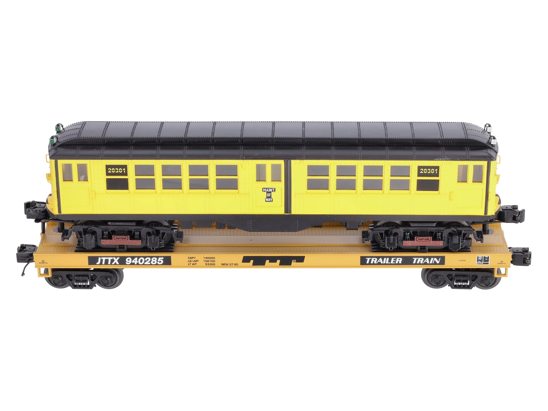 MTH 20-98590 TTX Flat Car w/LoV Subway Car