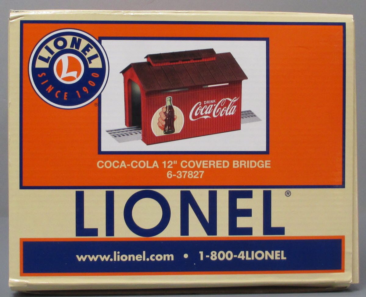 Lionel 6-37827 O Gauge Coca-Cola/Coke 12" Covered Bridge