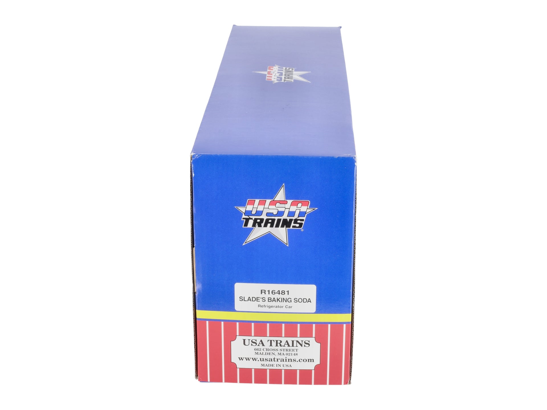 USA Trains R16481 G Slades Baking Soda U.S. Refrigerator Cars (Blue/Gray)