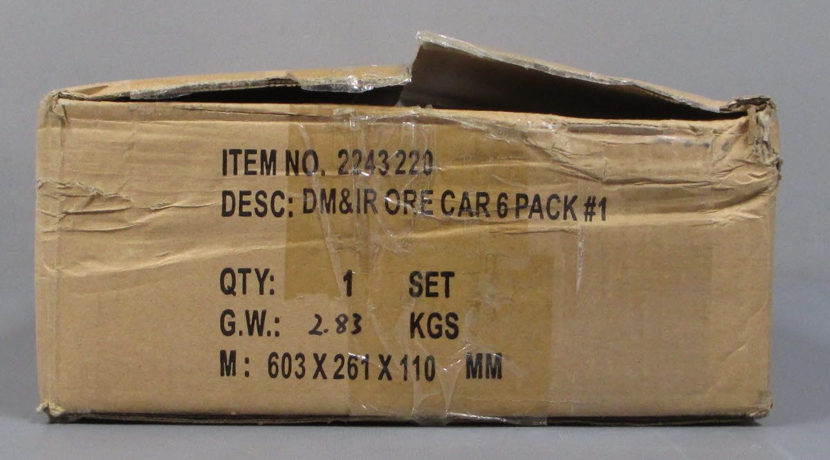 Lionel 2243220 O Duluth, Missabe and Iron Range Ore Car #1 (Set of 6)