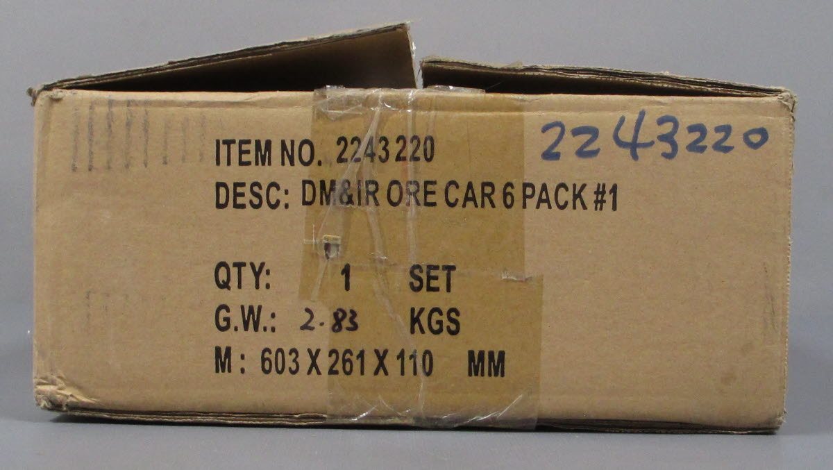 Lionel 2243220 O Duluth, Missabe and Iron Range Ore Car #1 (Set of 6)