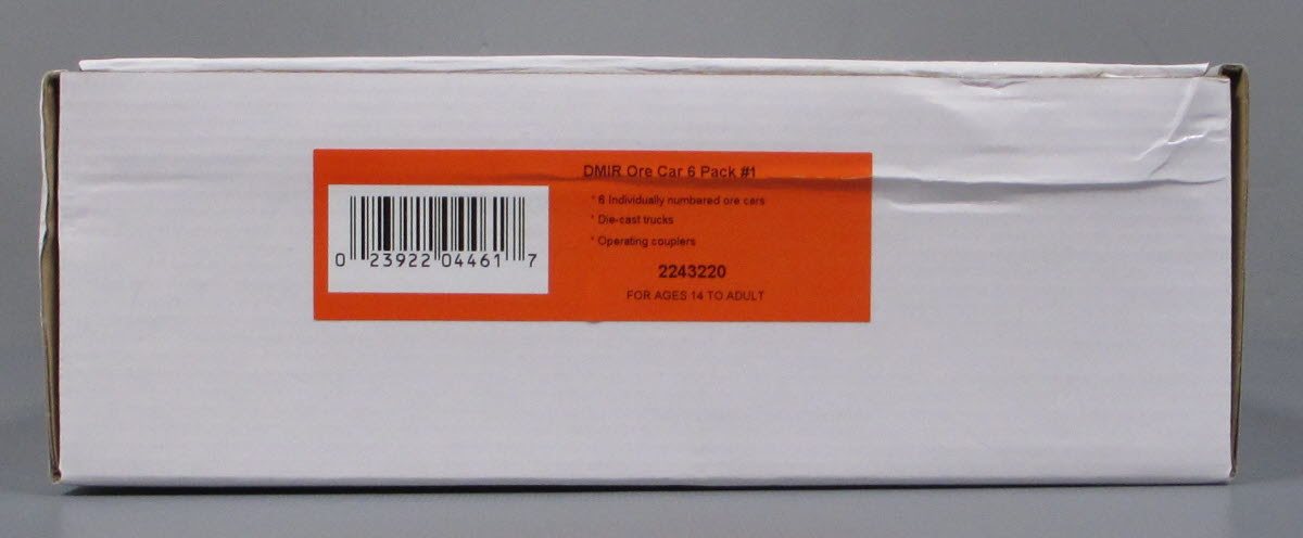 Lionel 2243220 O Duluth, Missabe and Iron Range Ore Car #1 (Set of 6)
