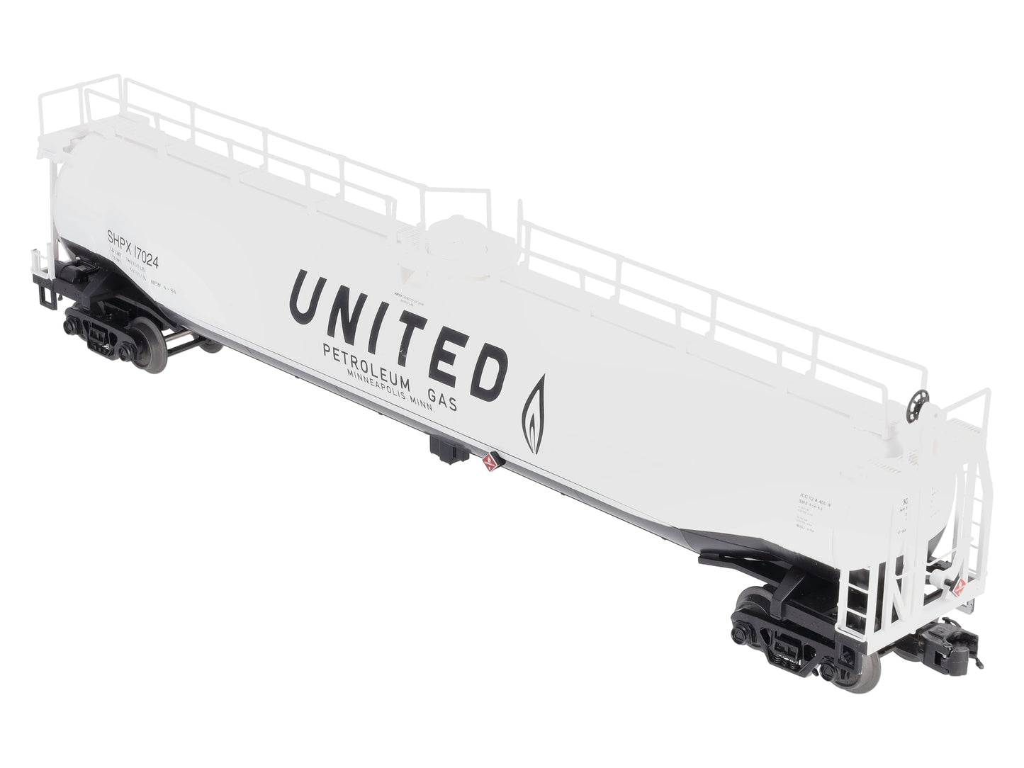 MTH 20-96807 O United 33K Gallon Tank Car #17024
