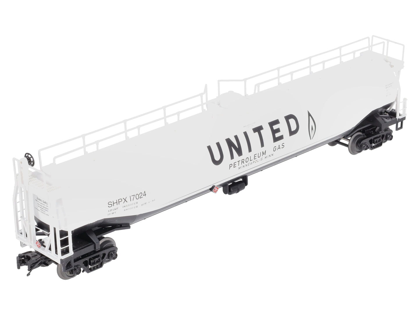 MTH 20-96807 O United 33K Gallon Tank Car #17024