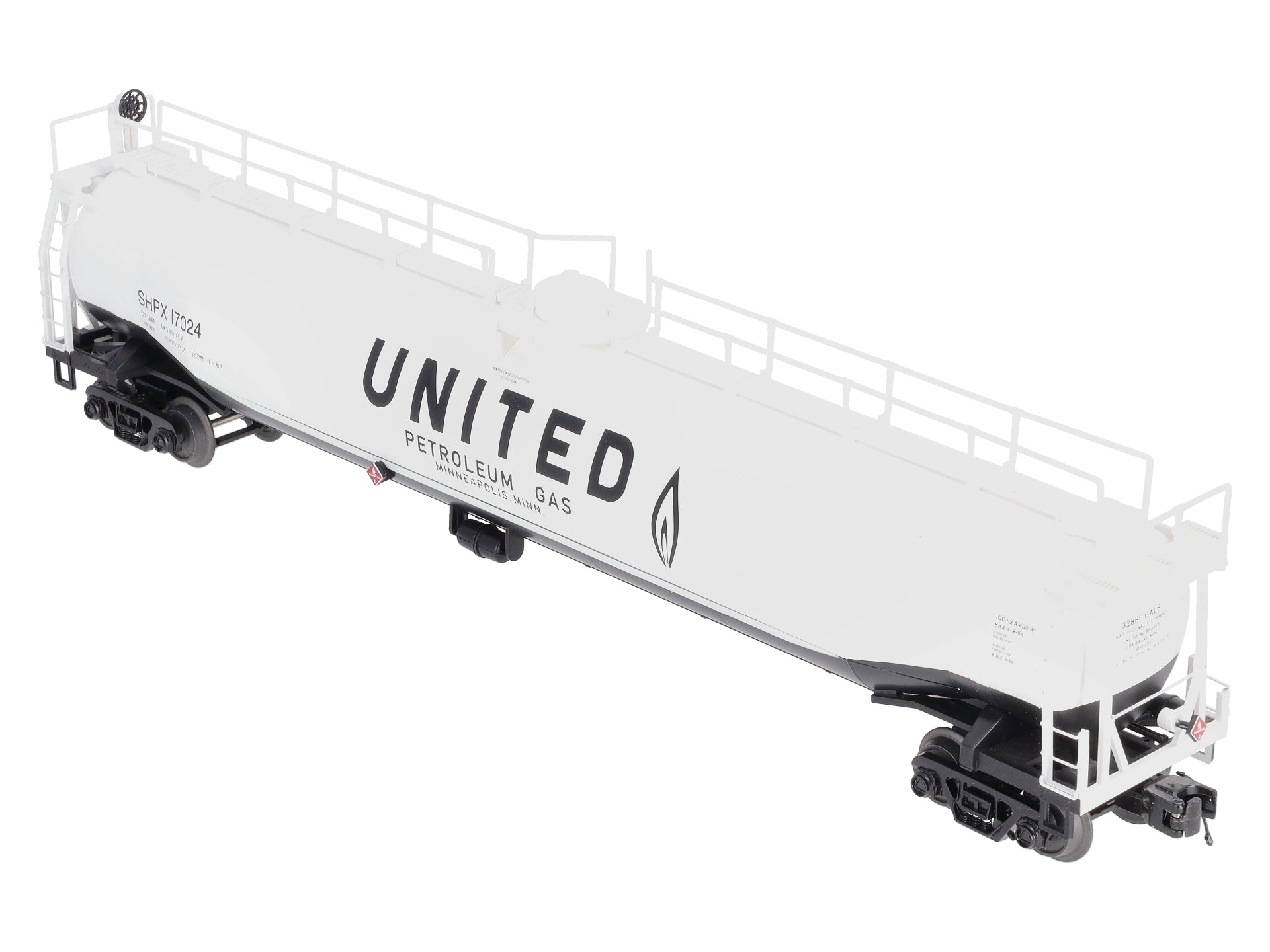 MTH 20-96807 O United 33K Gallon Tank Car #17024