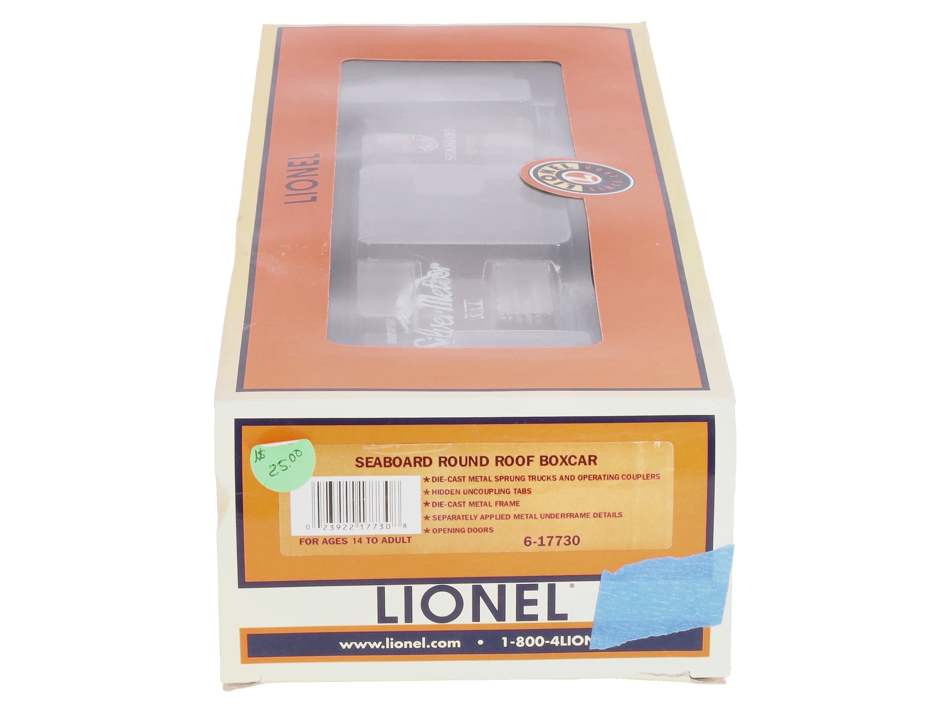 Lionel 6-17730 Seaboard Round-Roof Boxcar #19293