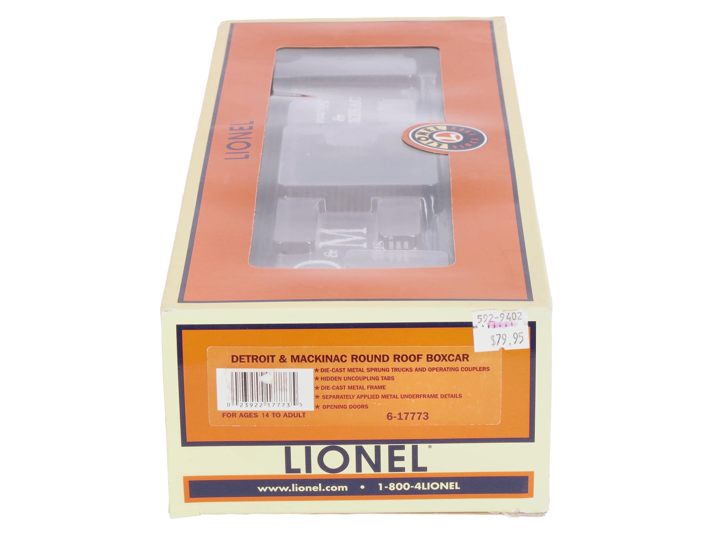 Lionel 6-17773 O Detroit & Mackinac Round-Roof Boxcar
