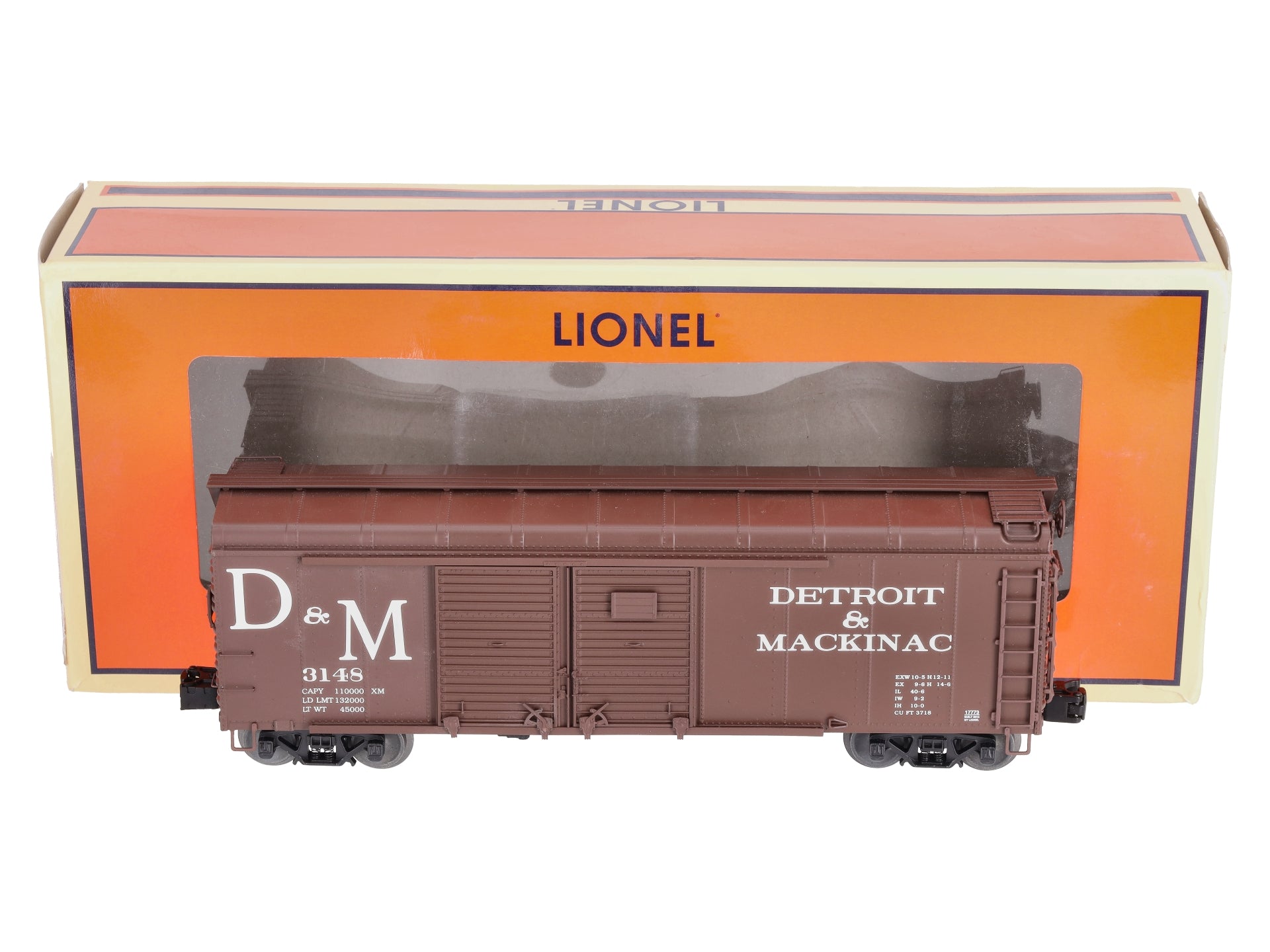 Lionel 6-17773 O Detroit & Mackinac Round-Roof Boxcar