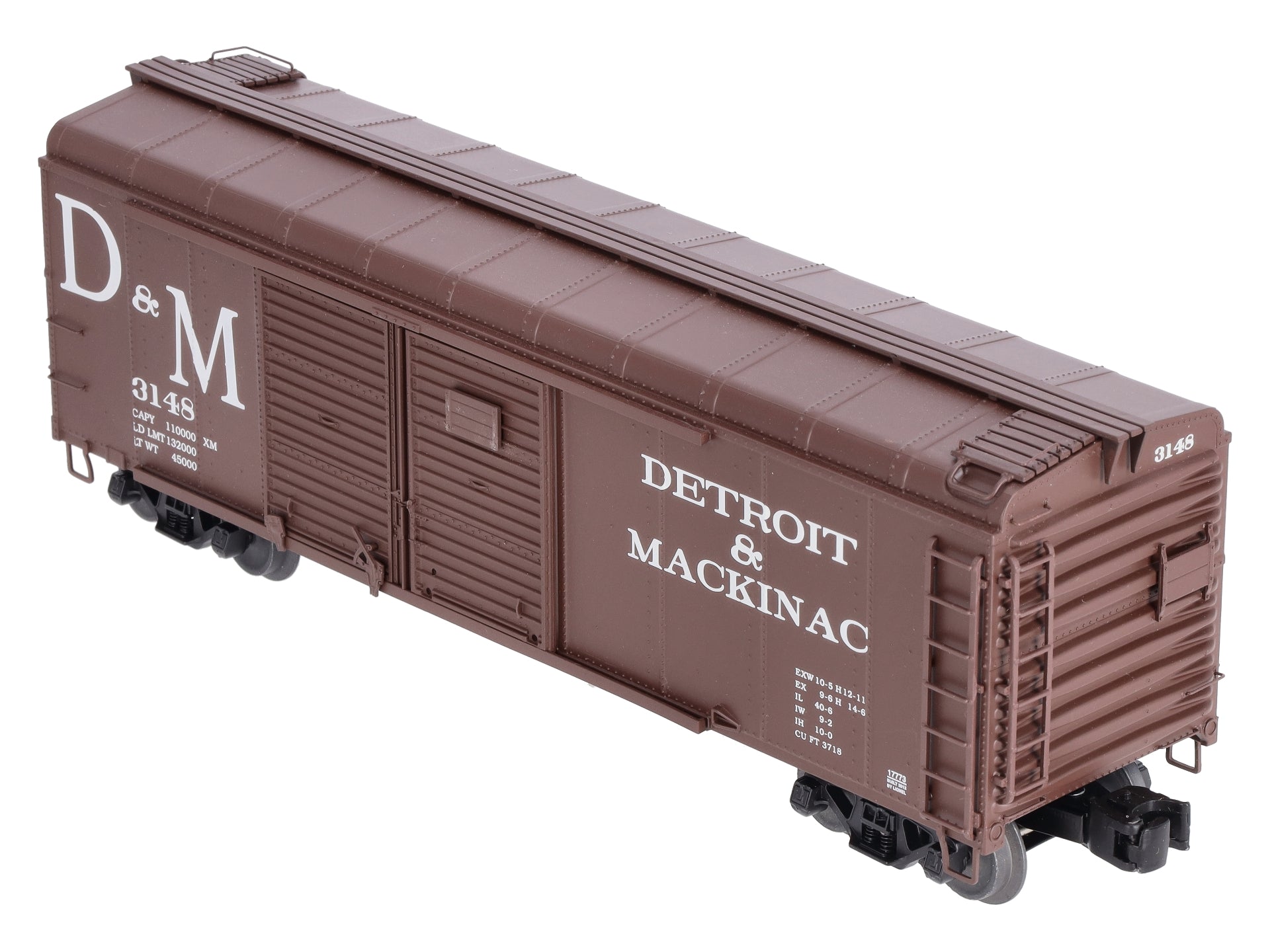 Lionel 6-17773 O Detroit & Mackinac Round-Roof Boxcar