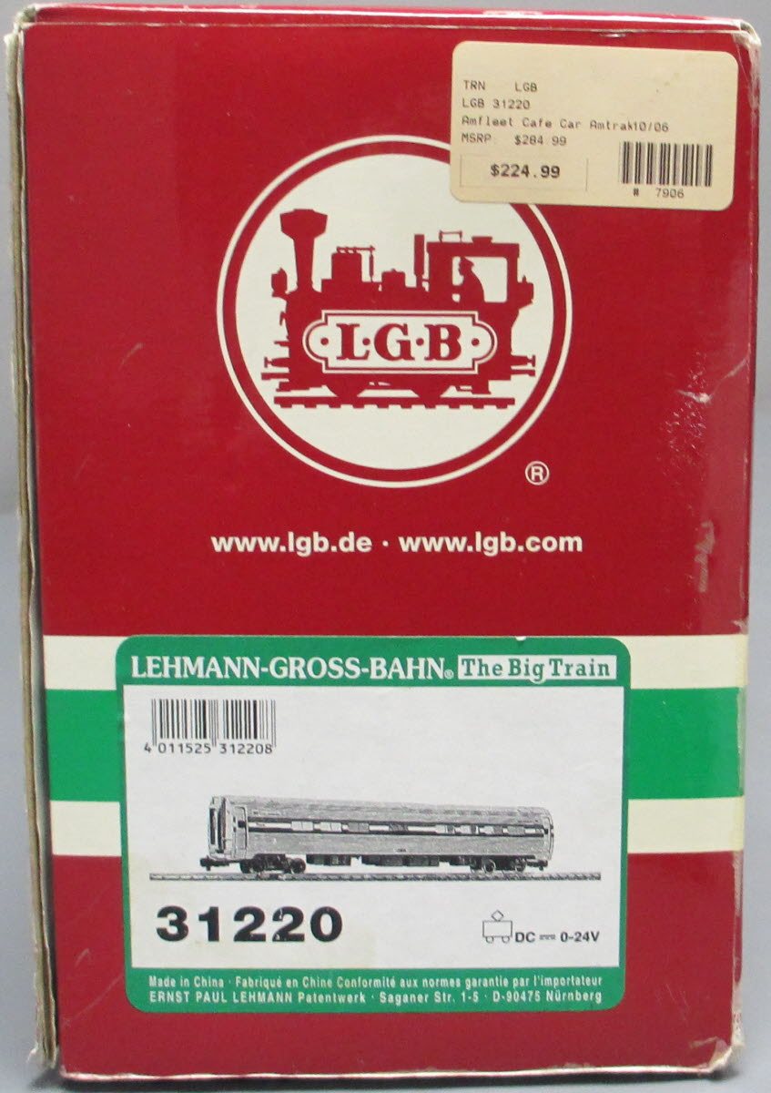 LGB 31220 Amtrak Amfleet Phase III Café Car #43014 - Metal Wheels