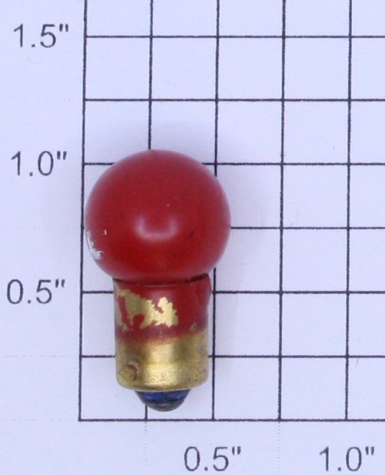 Acme 1895RD 14 Volt Bayonet Translucent Red Large Globe Light Bulb