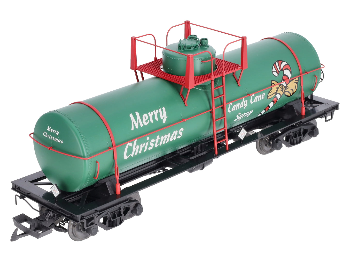 USA Trains 15126 G Christmas 10,000-Gallon Single Dome Tank Car - Metal Wheels