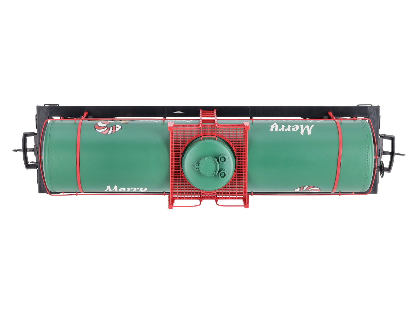 USA Trains 15126 G Christmas 10,000-Gallon Single Dome Tank Car - Metal Wheels