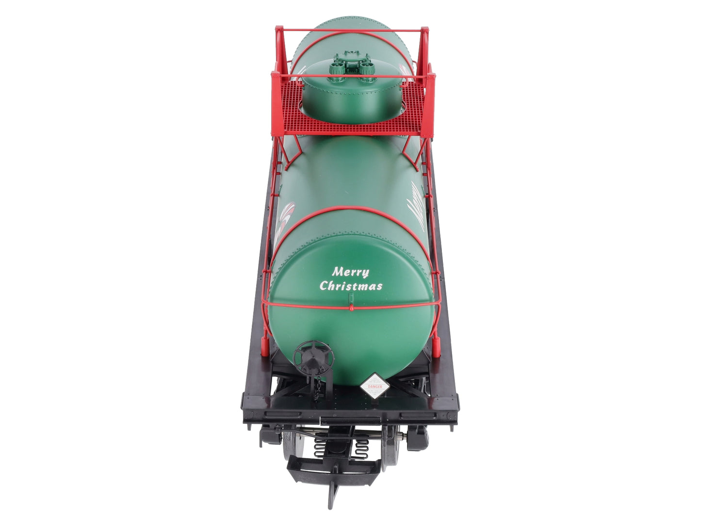 USA Trains 15126 G Christmas 10,000-Gallon Single Dome Tank Car - Metal Wheels
