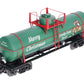 USA Trains 15126 G Christmas 10,000-Gallon Single Dome Tank Car - Metal Wheels