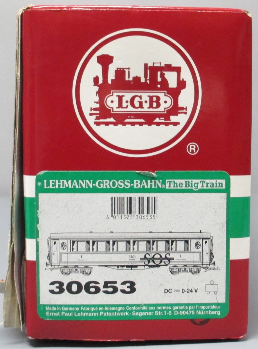LGB 30653 RhB 1143 Passenger Car - Metal Wheels