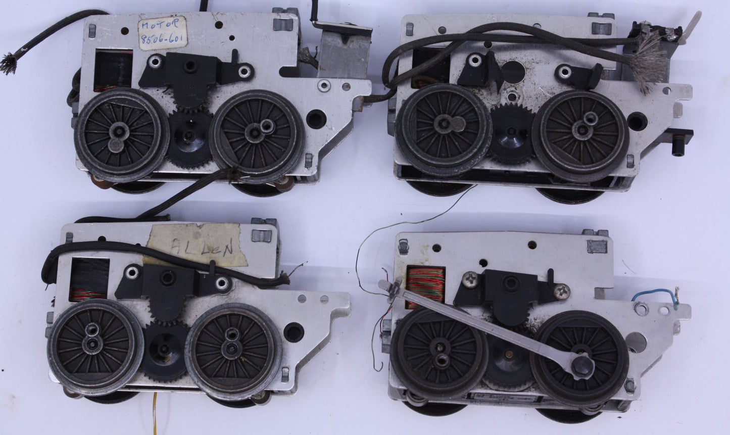 Acme 1505L20 Steam Motor Chassis Assortment - Not Working (Set of 4)