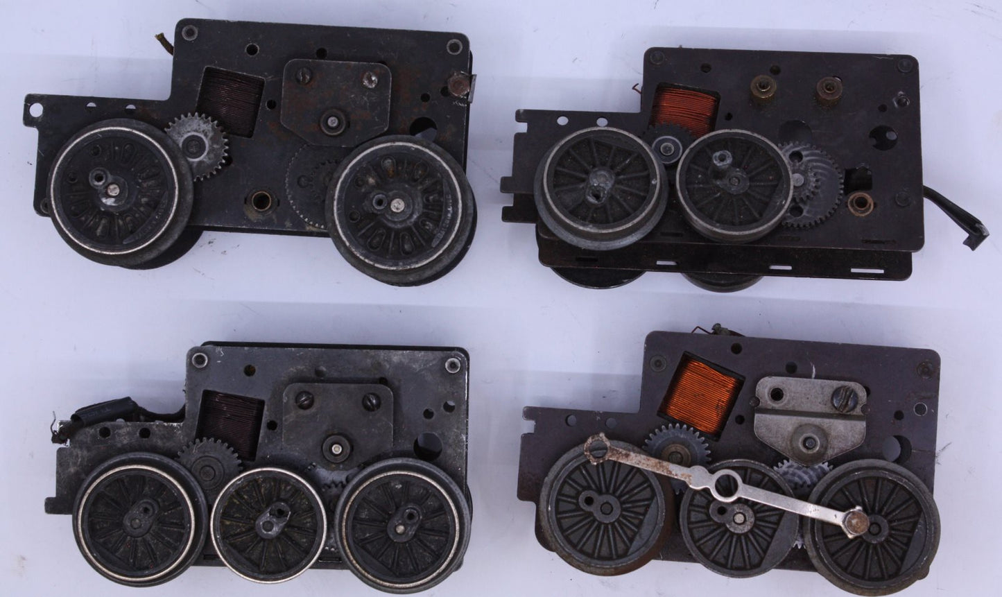 Acme 1505L11 Steam Motor Chassis Assortment - Not Working (Set of 4)