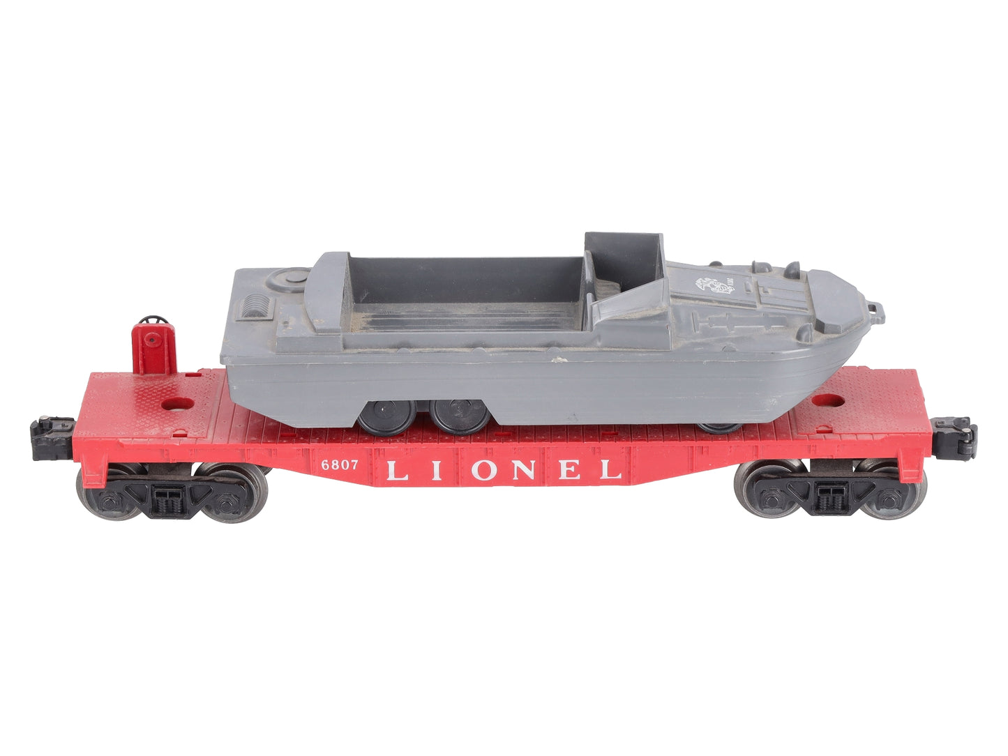 Lionel 6807 Vintage O USMC Flatcar w/ DUCK Boat