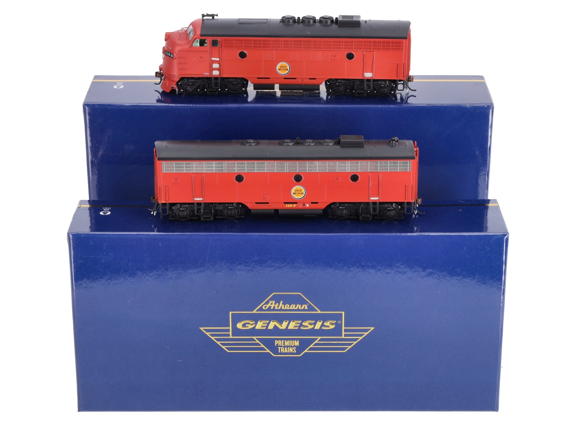 Athearn G22598 HO CGW/Freight/Passenger F3A/F7B Diesel Locomotive #114a, #116f