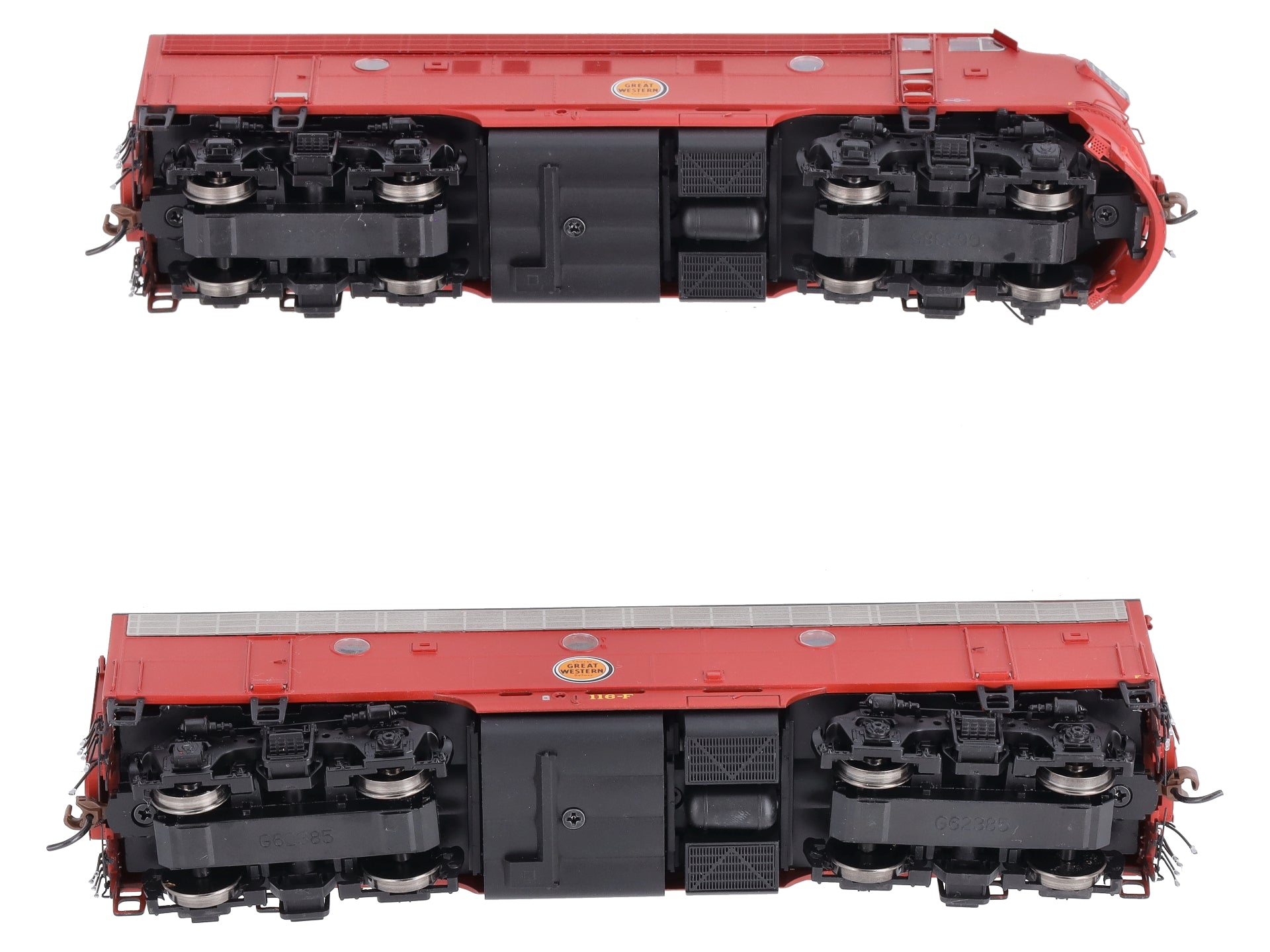 Athearn G22598 HO CGW/Freight/Passenger F3A/F7B Diesel Locomotive #114a, #116f