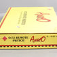 Aristo-Craft RMT-99775 O-72 Right Hand Remote Switch Turnout