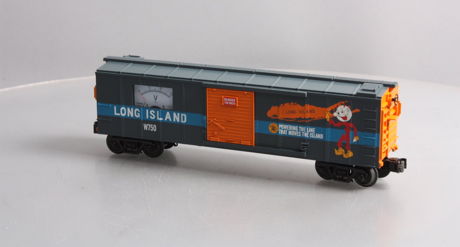 MTH 30-74968 O Long Island Box Car with Power Meter #W750