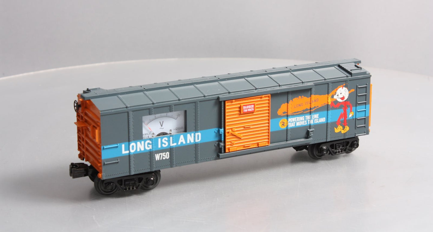 MTH 30-74968 O Long Island Box Car with Power Meter #W750