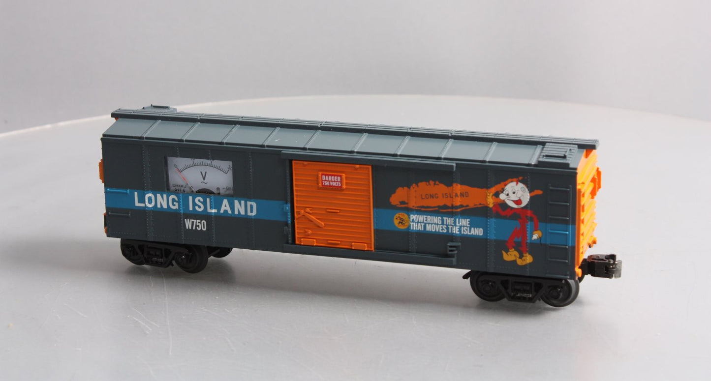 MTH 30-74968 O Long Island Box Car with Power Meter #W750