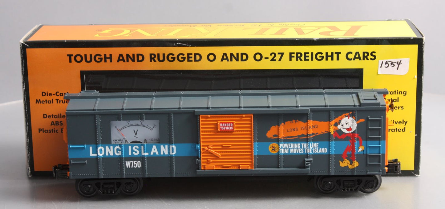 MTH 30-74968 O Long Island Box Car with Power Meter #W750
